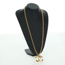 CHANEL CC Necklace metal Gold Tone CC Auth am11252SAM-18