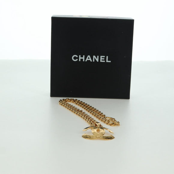 CHANEL CC Necklace metal Gold Tone CC Auth am11252SAM