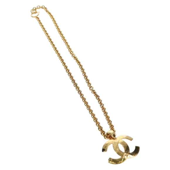 CHANEL CC Necklace metal Gold Tone CC Auth am11252SAM