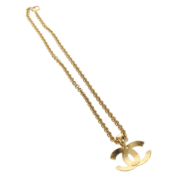 CHANEL CC Necklace metal Gold Tone CC Auth am11252SAM