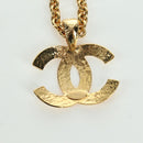 CHANEL CC Necklace metal Gold Tone CC Auth am11252SAM-8