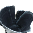 PRADA Monolith Long Boots Leather 35 1/2 Black Auth am11253SM-20