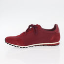 GUCCI Interlocking Sneakers Suede Nylon Red Auth am11262V-5