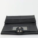 FENDI Zucca Canvas Long Wallet Black Brown Auth am11263A-22