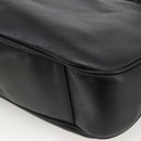 GUCCI Bamboo Shoulder Bag Leather 2way Black Gold 001 2123 1577 Auth am11264-16