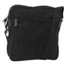 PRADA Shoulder Bag Nylon Black Silver Auth am11267-1