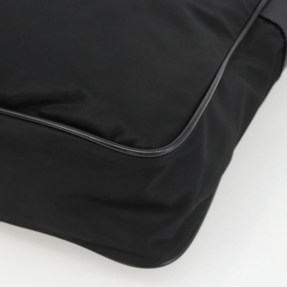PRADA Shoulder Bag Nylon Black Silver Auth am11267