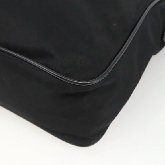PRADA Shoulder Bag Nylon Black Silver Auth am11267