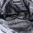PRADA Shoulder Bag Nylon Black Silver Auth am11267-9