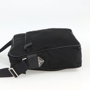 PRADA Shoulder Bag Nylon Black Silver Auth am11267-3