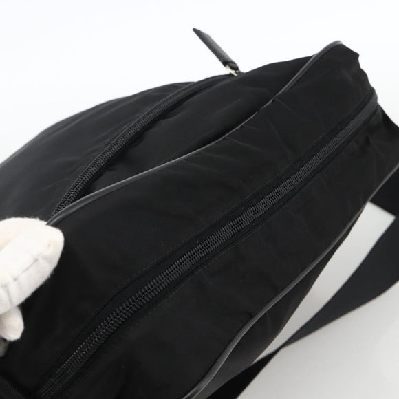 PRADA Shoulder Bag Nylon Black Silver Auth am11267