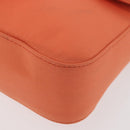 FENDI Mamma Baguette Shoulder Bag Jersey Orange Gold Auth am11272A-15