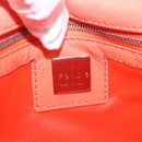 FENDI Mamma Baguette Shoulder Bag Jersey Orange Gold Auth am11272A-20
