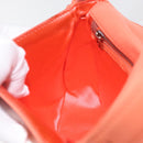 FENDI Mamma Baguette Shoulder Bag Jersey Orange Gold Auth am11272A-22