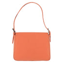 FENDI Mamma Baguette Shoulder Bag Jersey Orange Gold Auth am11272A-2