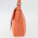 FENDI Mamma Baguette Shoulder Bag Jersey Orange Gold Auth am11272A-3