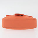 FENDI Mamma Baguette Shoulder Bag Jersey Orange Gold Auth am11272A-5