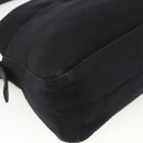 FENDI Mamma Baguette Shoulder Bag Jersey Black Silver Auth am11275A-15