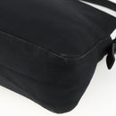 FENDI Mamma Baguette Shoulder Bag Jersey Black Silver Auth am11275A-16