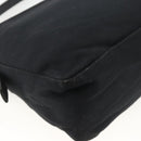 FENDI Mamma Baguette Shoulder Bag Jersey Black Silver Auth am11275A-17