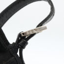 FENDI Mamma Baguette Shoulder Bag Jersey Black Silver Auth am11275A-9