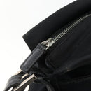 FENDI Mamma Baguette Shoulder Bag Jersey Black Silver Auth am11275A-10