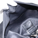 FENDI Mamma Baguette Shoulder Bag Jersey Black Silver Auth am11275A-23