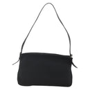FENDI Mamma Baguette Shoulder Bag Jersey Black Silver Auth am11275A-2