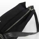 FENDI Mamma Baguette Shoulder Bag Jersey Black Silver Auth am11275A-6