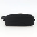 FENDI Mamma Baguette Shoulder Bag Jersey Black Silver Auth am11275A-5