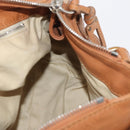 Chloe Paddington Hand Bag Leather Brown Silver gold Auth am11277A-21