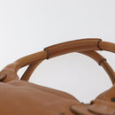 Chloe Paddington Hand Bag Leather Brown Silver gold Auth am11277A-14