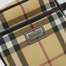 BURBERRY Nova Check Shoulder Bag PVC Leather Beige Auth am11280A-17