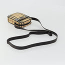BURBERRY Nova Check Shoulder Bag PVC Leather Beige Auth am11280A-7