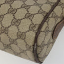 GUCCI GG Supreme Web Sherry Line Bag PVC Beige Gold 56 02 088 Auth am11288-10