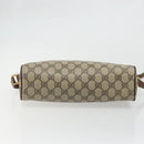 GUCCI GG Supreme Web Sherry Line Bag PVC Beige Gold 56 02 088 Auth am11288-9