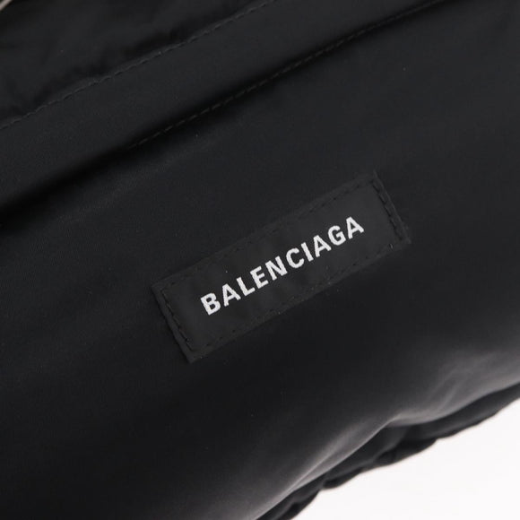 BALENCIAGA Body Bag Nylon Black 661862 Auth am11295