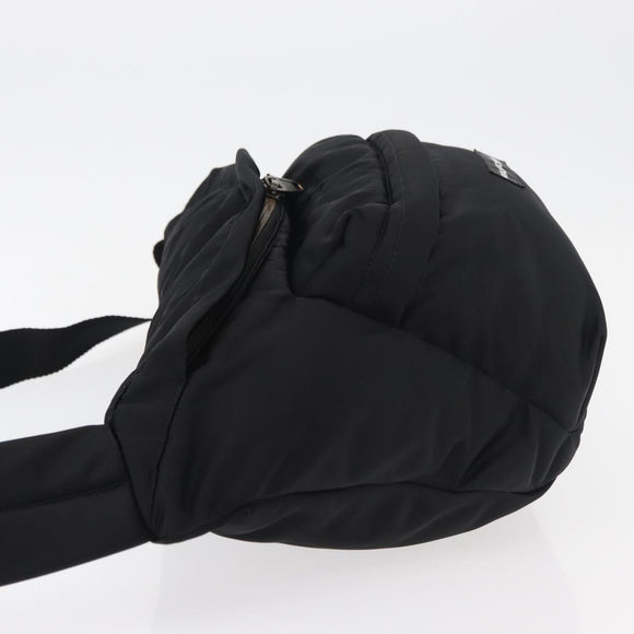 BALENCIAGA Body Bag Nylon Black 661862 Auth am11295