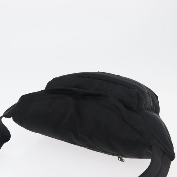 BALENCIAGA Body Bag Nylon Black 661862 Auth am11295