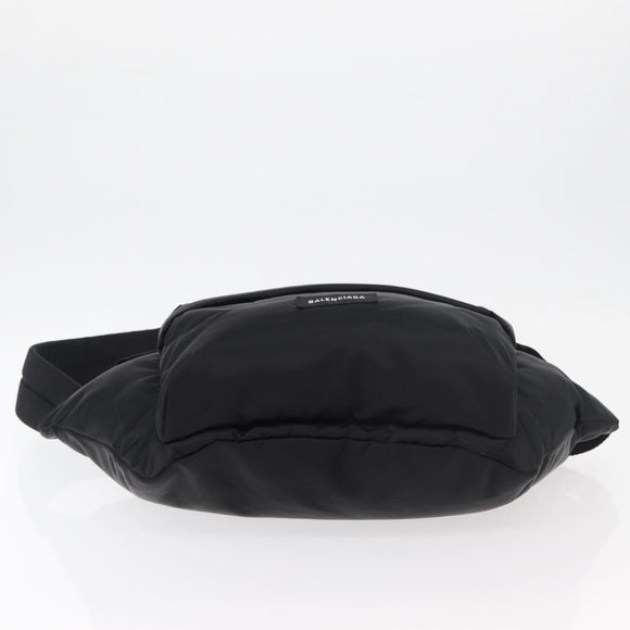 BALENCIAGA Body Bag Nylon Black 661862 Auth am11295