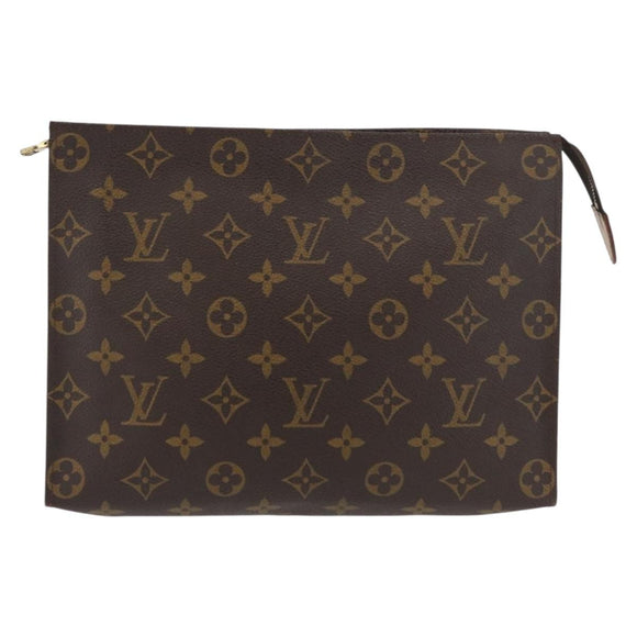 LOUIS VUITTON Monogram Poche Toilette 26 Pouch M47542 LV Auth am11296