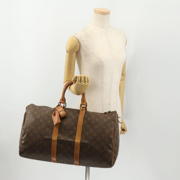 LOUIS VUITTON Monogram Keepall 45 Boston Bag M41428 LV Auth am11297