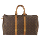 LOUIS VUITTON Monogram Keepall 45 Boston Bag M41428 LV Auth am11297-2