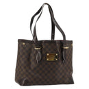 LOUIS VUITTON Damier Ebene Hampstead MM Tote Bag N51204 LV Auth am11299-1