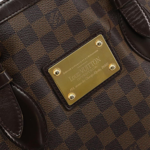 LOUIS VUITTON Damier Ebene Hampstead MM Tote Bag N51204 LV Auth am11299