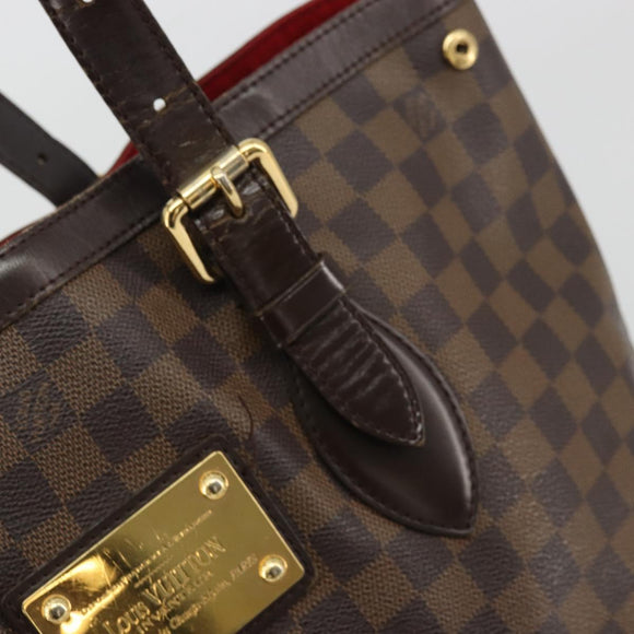 LOUIS VUITTON Damier Ebene Hampstead MM Tote Bag N51204 LV Auth am11299