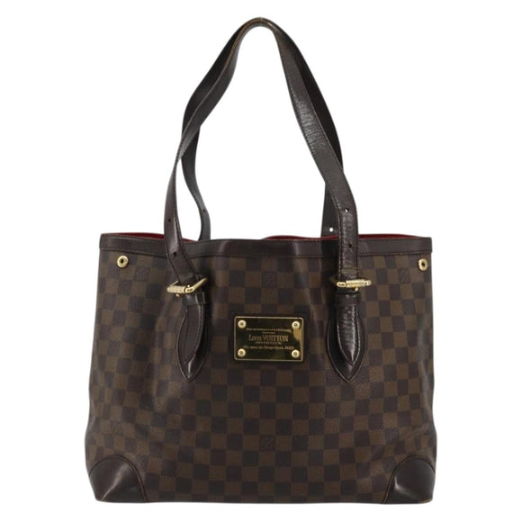 LOUIS VUITTON Damier Ebene Hampstead MM Tote Bag N51204 LV Auth am11299