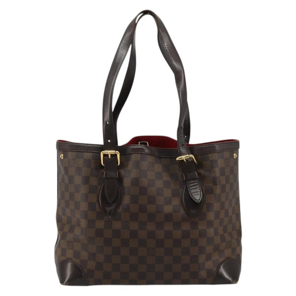 LOUIS VUITTON Damier Ebene Hampstead MM Tote Bag N51204 LV Auth am11299