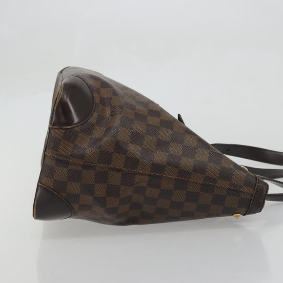 LOUIS VUITTON Damier Ebene Hampstead MM Tote Bag N51204 LV Auth am11299
