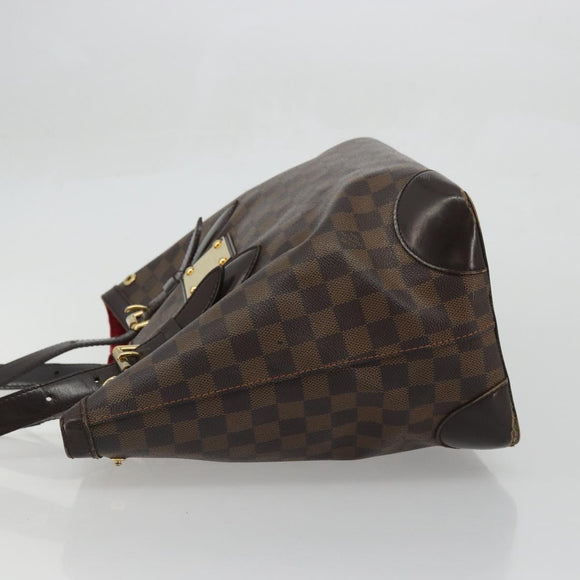 LOUIS VUITTON Damier Ebene Hampstead MM Tote Bag N51204 LV Auth am11299